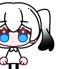 头发 马尾 >> A 4 渐变